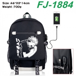 Haikyuu!! canvas USB backpack ...