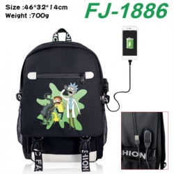 Rick and Morty canvas USB back...
