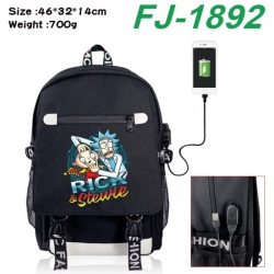 Rick and Morty canvas USB back...