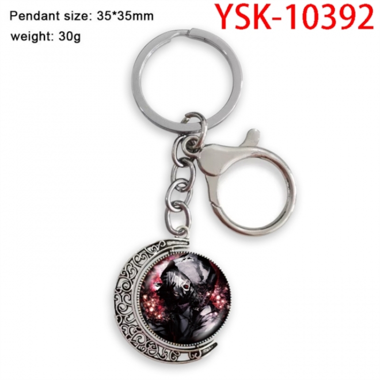 Tokyo GhoulAnime double-sided crystal rotating gemstone keychain pendant price for 5 pcs