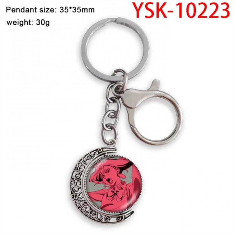 DANDADAN Anime double-sided crystal rotating gemstone keychain pendant price for 5 pcs