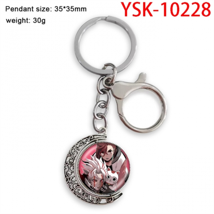 DANDADAN Anime double-sided crystal rotating gemstone keychain pendant price for 5 pcs