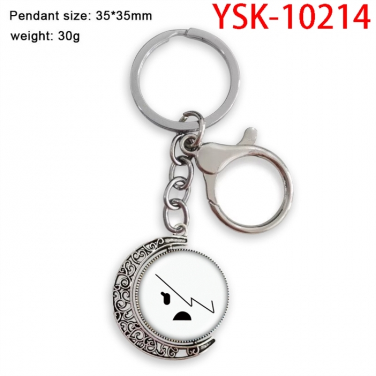 The Amazing World of Gumball Anime double-sided crystal rotating gemstone keychain pendant price for 5 pcs