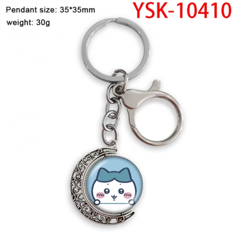 Chiikawa Anime double-sided crystal rotating gemstone keychain pendant price for 5 pcs