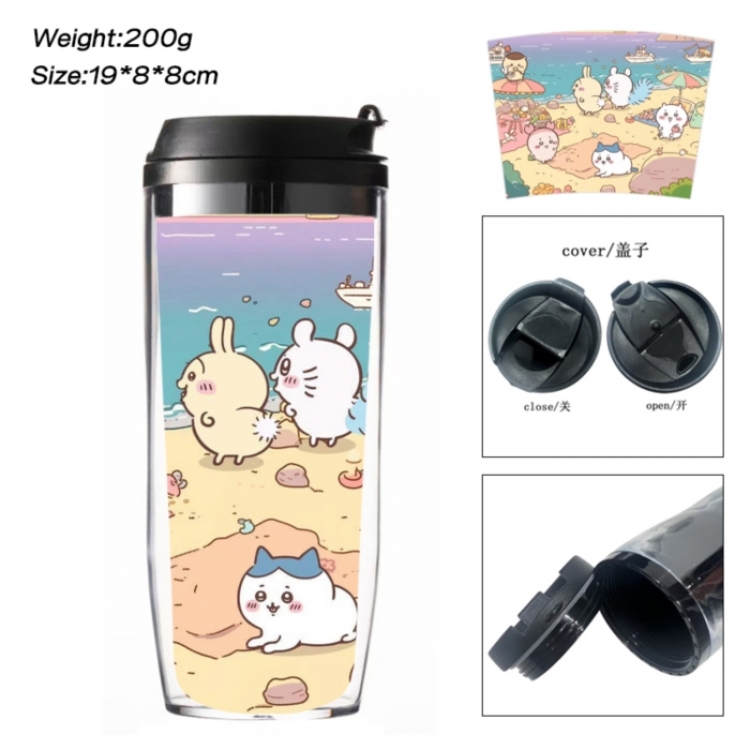 Chiikawa Anime double-layer insulated water bottle and cup 350ML