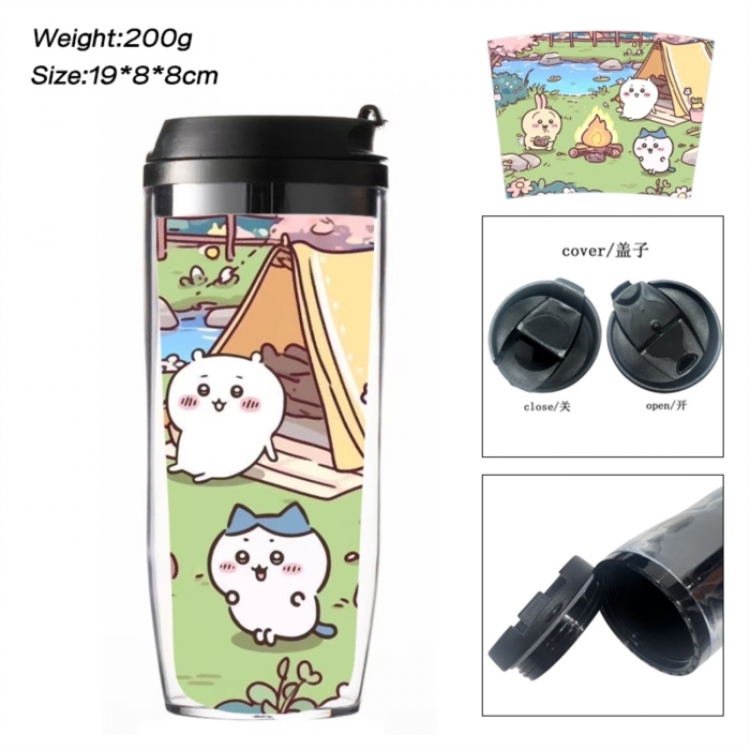 Chiikawa Anime double-layer insulated water bottle and cup 350ML