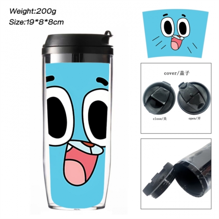 The Amazing World of Gumball Anime double-layer insulated water bottle and cup 350ML