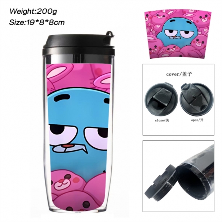 The Amazing World of Gumball Anime double-layer insulated water bottle and cup 350ML
