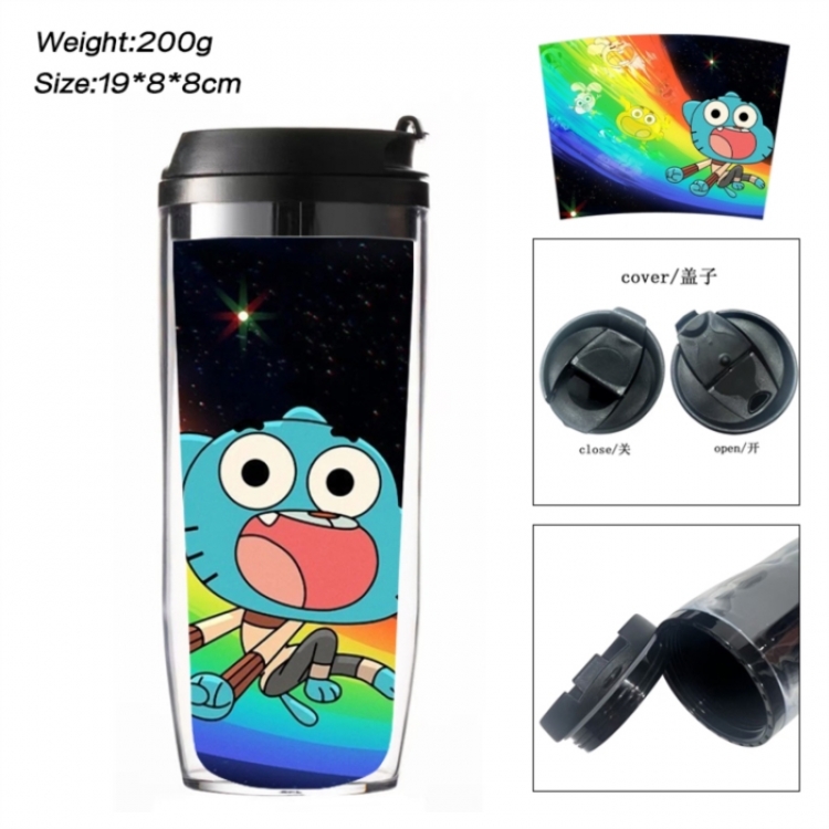 The Amazing World of Gumball Anime double-layer insulated water bottle and cup 350ML