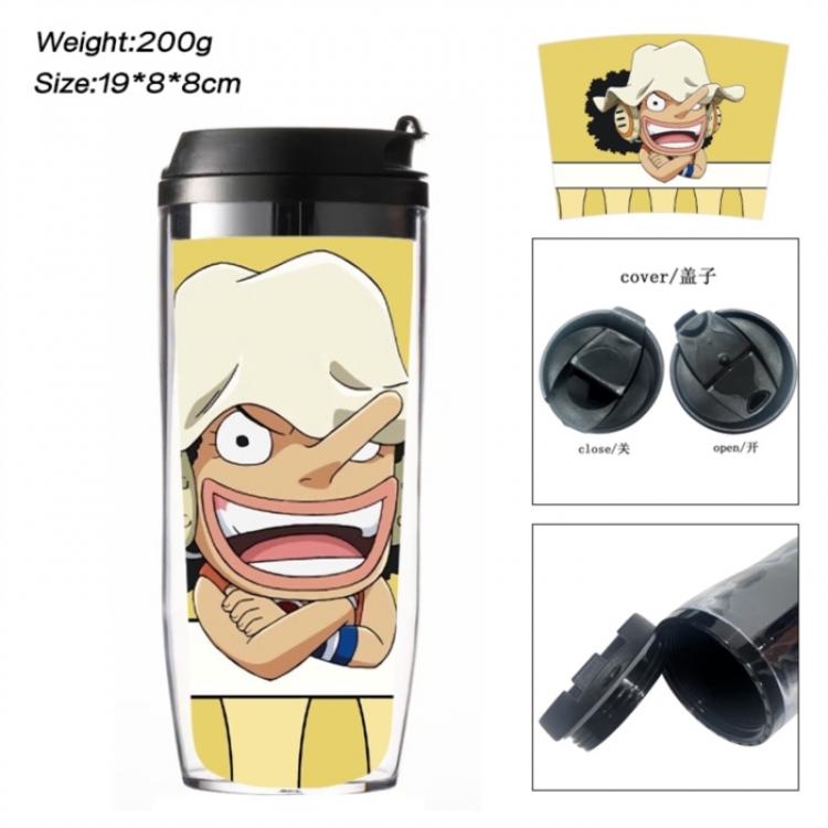 One Piece Anime double-layer insulated water bottle and cup 350ML