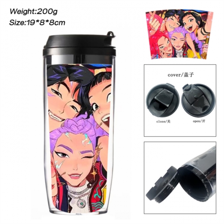 K-Pop:Demon Hunters Anime double-layer insulated water bottle and cup 350ML