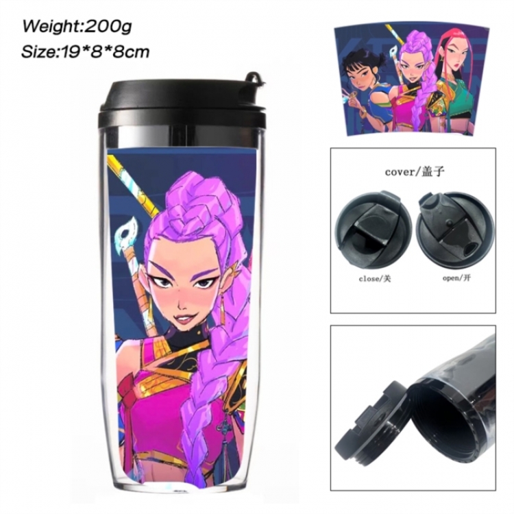 K-Pop:Demon Hunters Anime double-layer insulated water bottle and cup 350ML