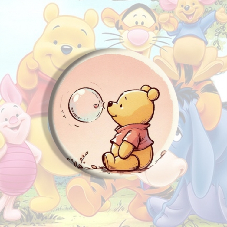 Winnie Anime tinplate brooch badge price for 5 pcs