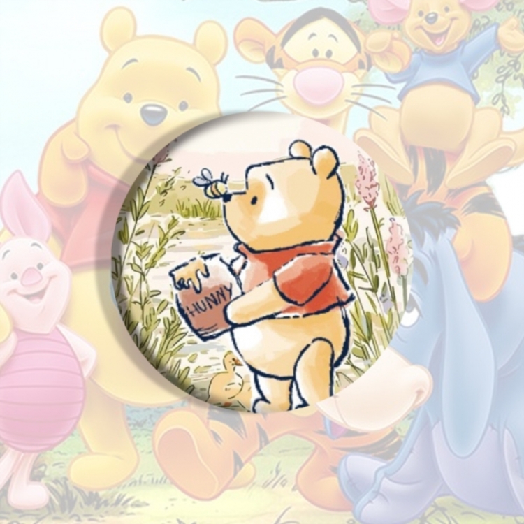 Winnie Anime tinplate brooch badge price for 5 pcs
