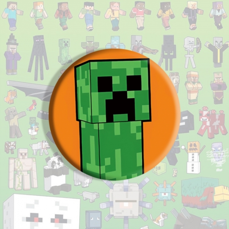 Minecraft Anime tinplate brooch badge price for 5 pcs
