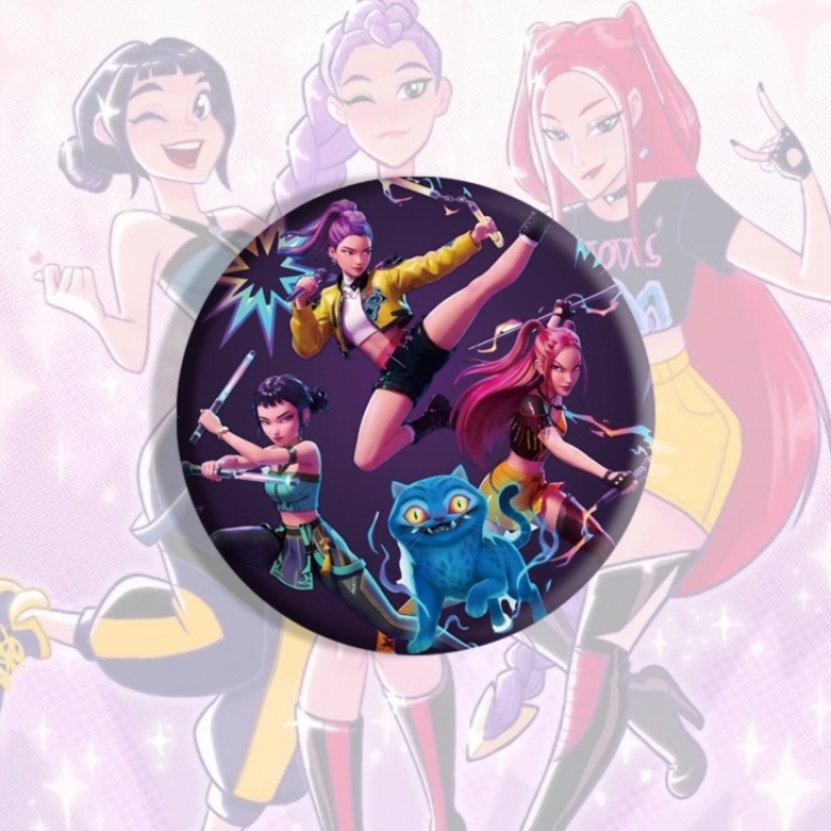 K-Pop:Demon Hunters Anime tinplate brooch badge price for 5 pcs