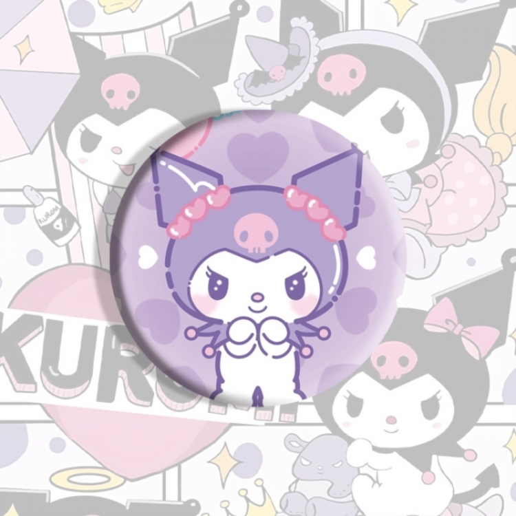 Kuromi Anime tinplate brooch badge price for 5 pcs