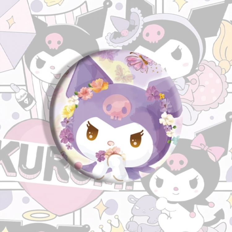 Kuromi Anime tinplate brooch badge price for 5 pcs