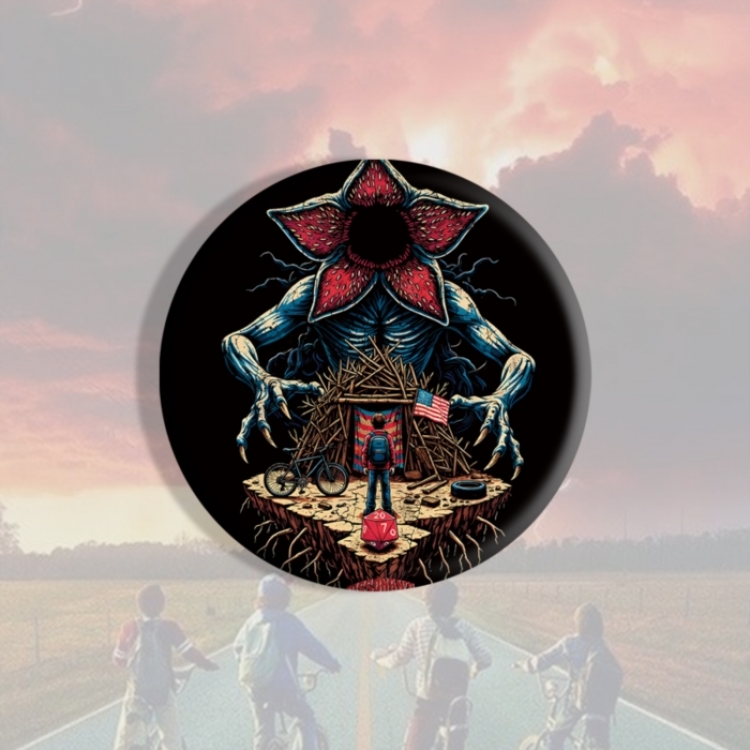 Stranger Things Anime tinplate brooch badge price for 5 pcs