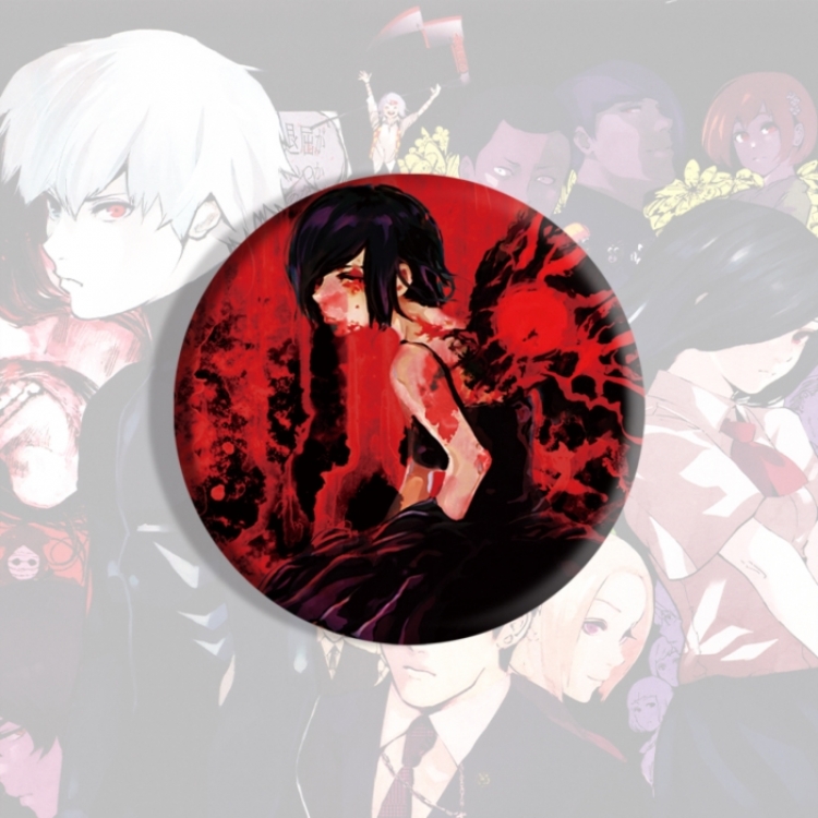 Tokyo Ghoul Anime tinplate brooch badge price for 5 pcs
