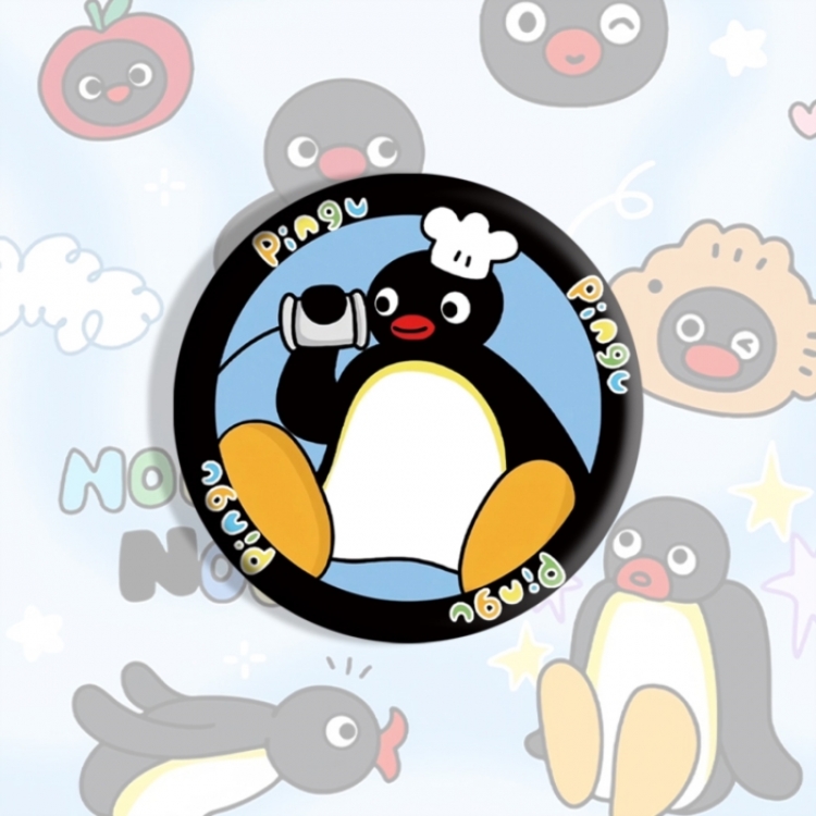Pingu Anime tinplate brooch badge price for 5 pcs