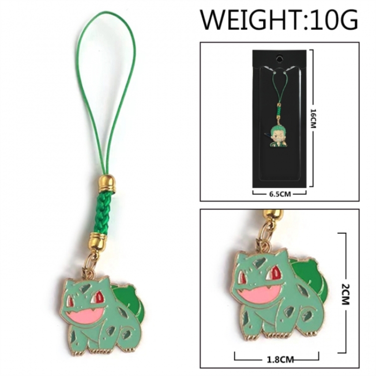 Pokemon Anime peripheral colorful drip oil alloy machine rope pendant price for 5 pcs