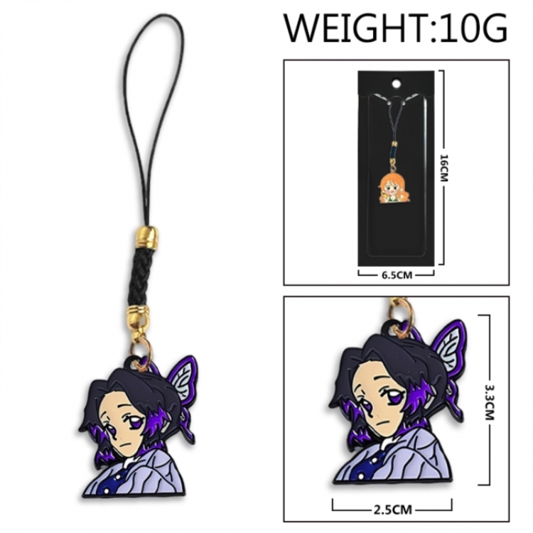 Demon Slayer Kimets Anime peripheral colorful drip oil alloy machine rope pendant price for 5 pcs