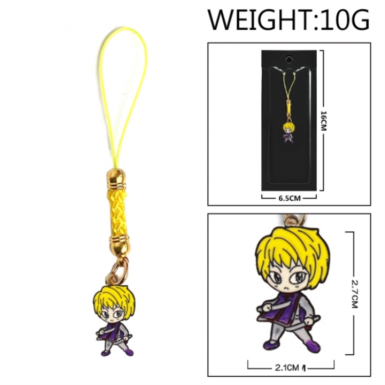 HunterXHunter Anime peripheral colorful drip oil alloy machine rope pendant price for 5 pcs