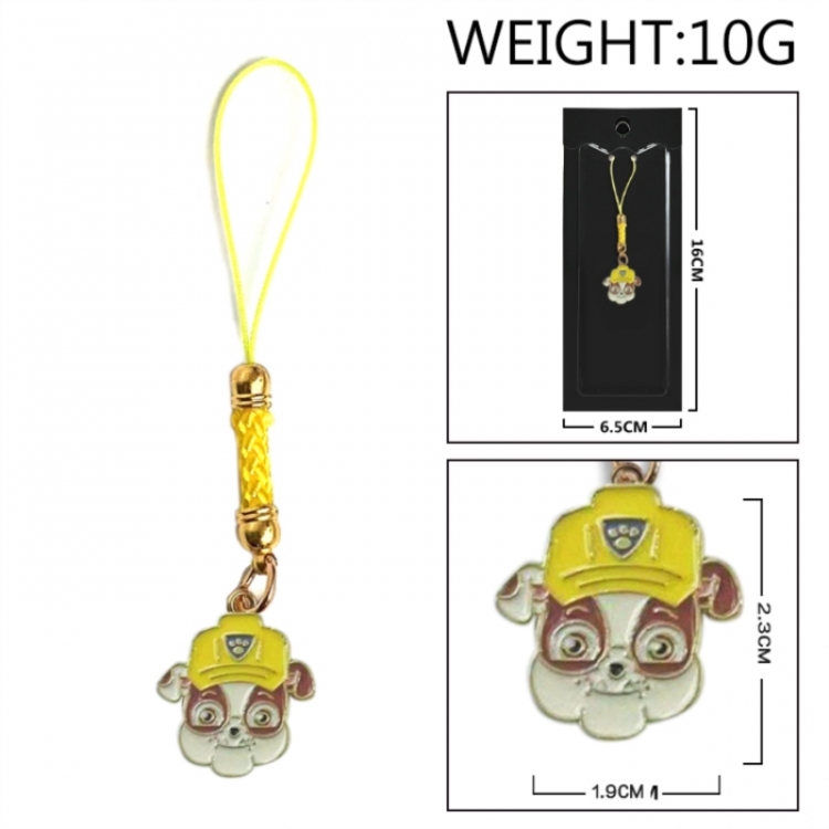 PAW Patrol Anime peripheral colorful drip oil alloy machine rope pendant price for 5 pcs
