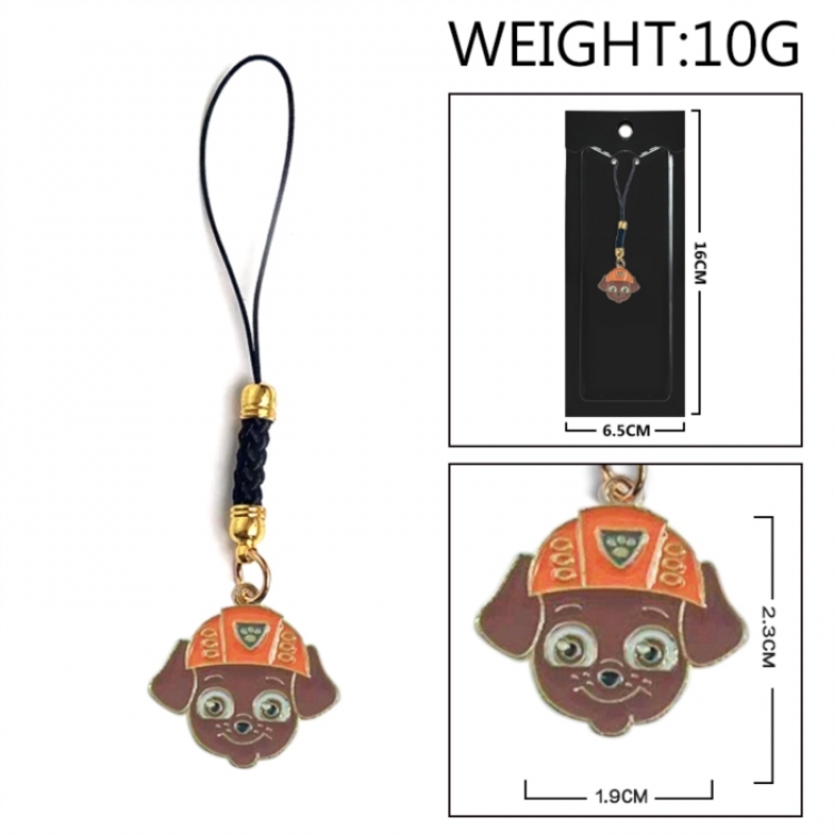 PAW Patrol Anime peripheral colorful drip oil alloy machine rope pendant price for 5 pcs