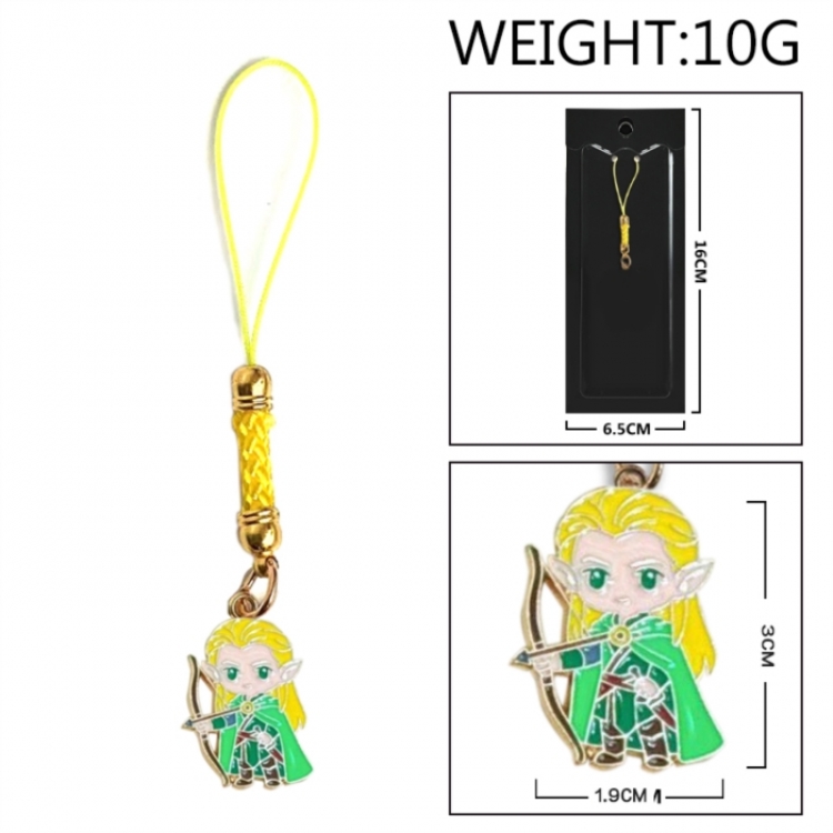 The Lord of the Rings Anime peripheral colorful drip oil alloy machine rope pendant price for 5 pcs