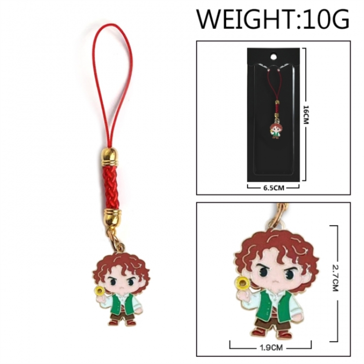 The Lord of the Rings Anime peripheral colorful drip oil alloy machine rope pendant price for 5 pcs