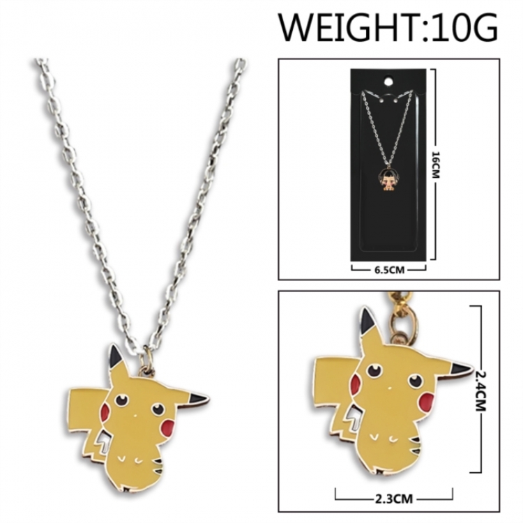 Pokemon Anime peripheral colorful drip oil alloy necklace price for 5 pcs