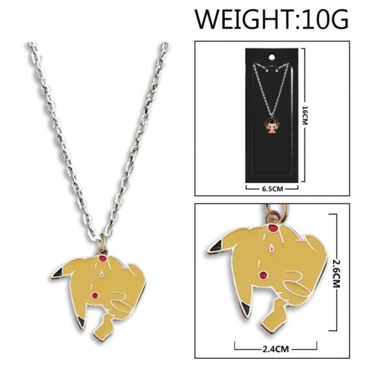 Pokemon Anime peripheral colorful drip oil alloy necklace price for 5 pcs