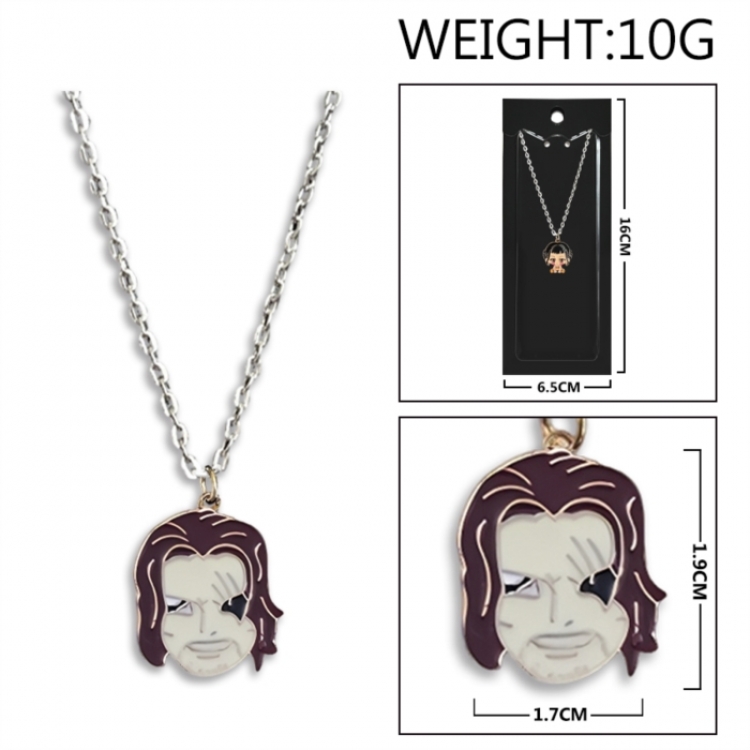 One Piece Anime peripheral colorful drip oil alloy necklace price for 5 pcs