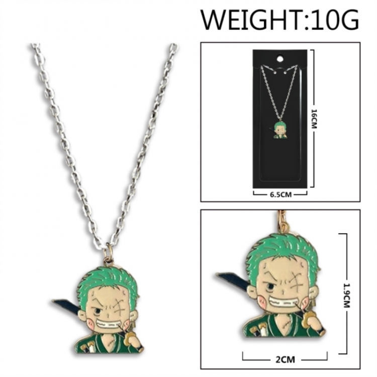 One Piece Anime peripheral colorful drip oil alloy necklace price for 5 pcs