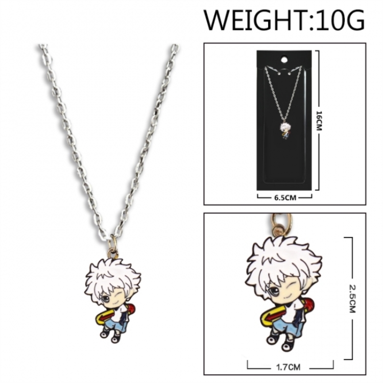 HunterXHunter Anime peripheral colorful drip oil alloy necklace price for 5 pcs