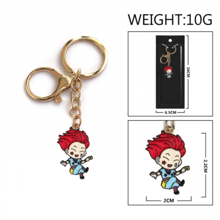HunterXHunter Anime peripheral colorful drip oil alloy keychain pendant price for 5 pcs