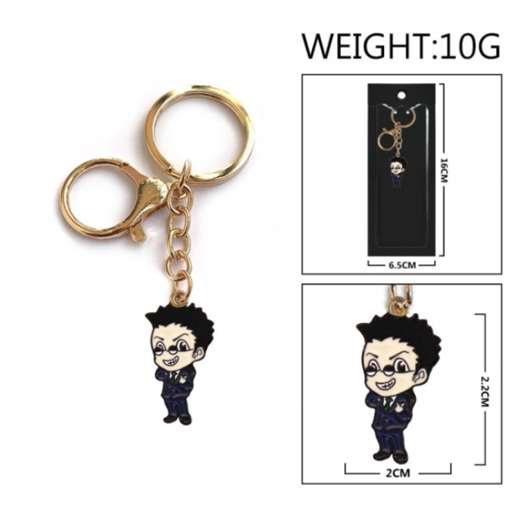HunterXHunter Anime peripheral colorful drip oil alloy keychain pendant price for 5 pcs