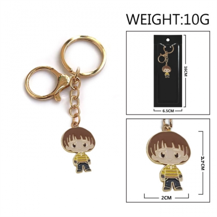 Stranger Things Anime peripheral colorful drip oil alloy keychain pendant price for 5 pcs
