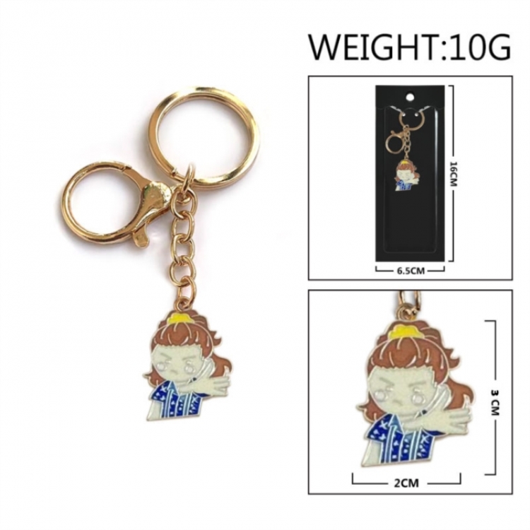 Stranger Things Anime peripheral colorful drip oil alloy keychain pendant price for 5 pcs