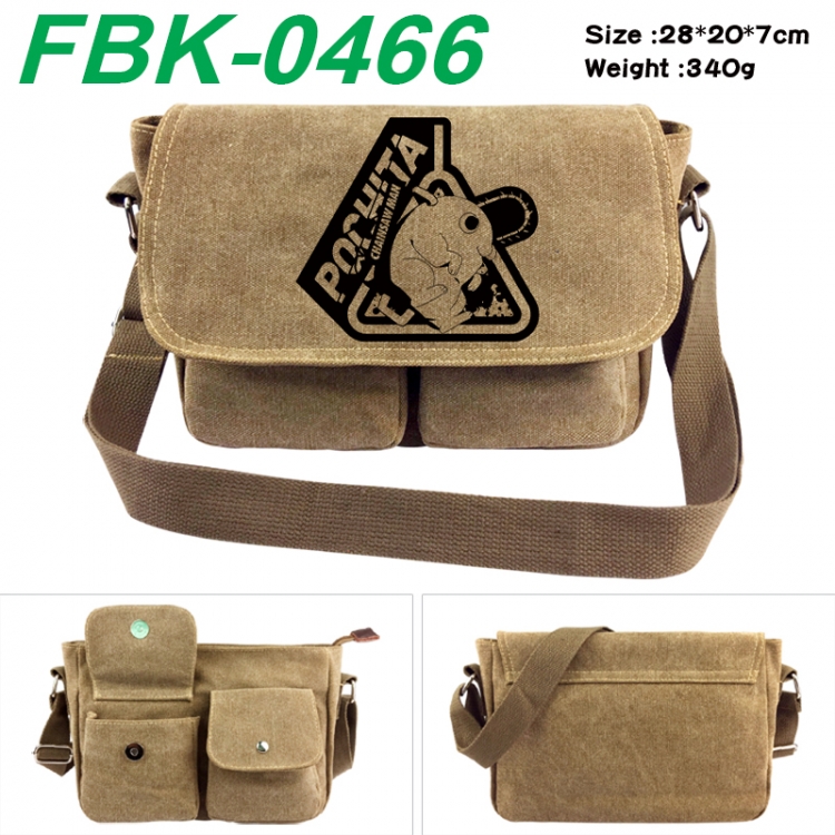 Chainsaw Man Anime peripheral canvas shoulder bag shoulder bag 28x20x7cm