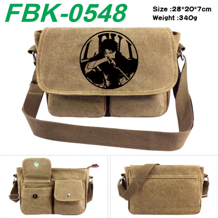 Shingeki no Kyojin Anime peripheral canvas shoulder bag shoulder bag 28x20x7cm