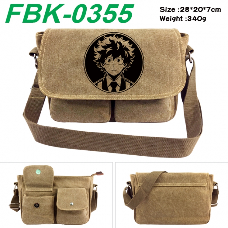 My Hero Academia Anime peripheral canvas shoulder bag shoulder bag 28x20x7cm