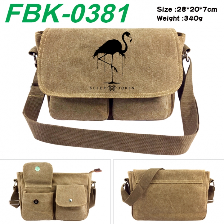 Sleep Token Anime peripheral canvas shoulder bag shoulder bag 28x20x7cm