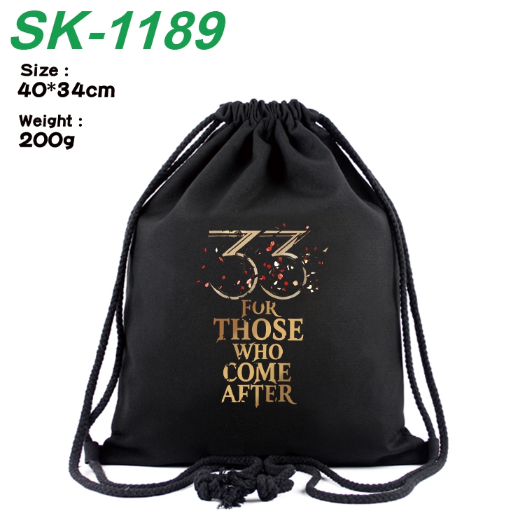 Clair Obscur: Expedition 33  Anime Coloring Book Drawstring Backpack 40X34cm 200g
