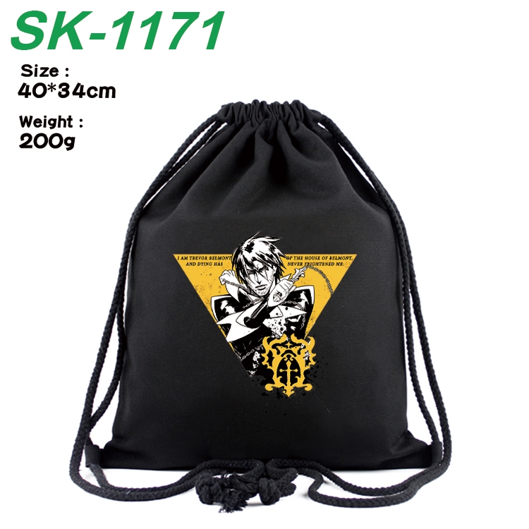 Hades Anime Coloring Book Drawstring Backpack 40X34cm 200g