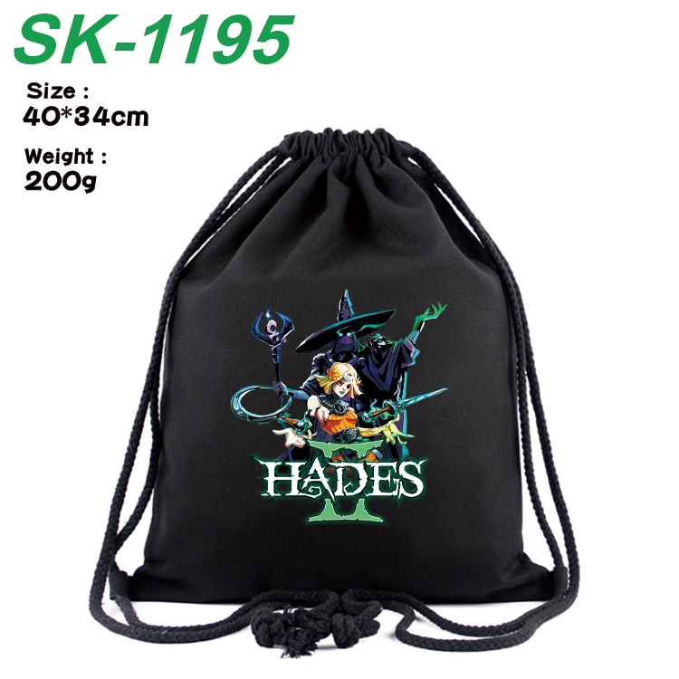 Hades Anime Coloring Book Drawstring Backpack 40X34cm 200g