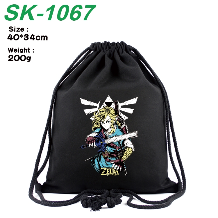 The Legend of Zelda Anime Coloring Book Drawstring Backpack 40X34cm 200g