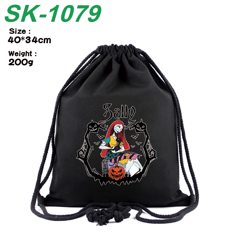 The Nightmare Before Christmas Anime Coloring Book Drawstring Backpack 40X34cm 200g